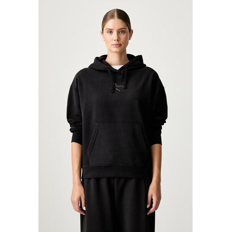 Puma mikina s kapucí dámská s bavlnou Essentials
