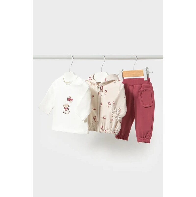 Mayoral Newborn teplákový set kojenecký s bavlnou