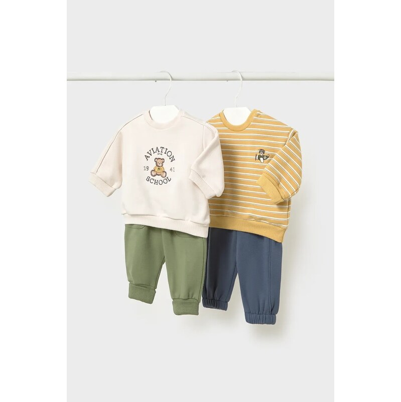 Mayoral Newborn teplákový set kojenecký s bavlnou