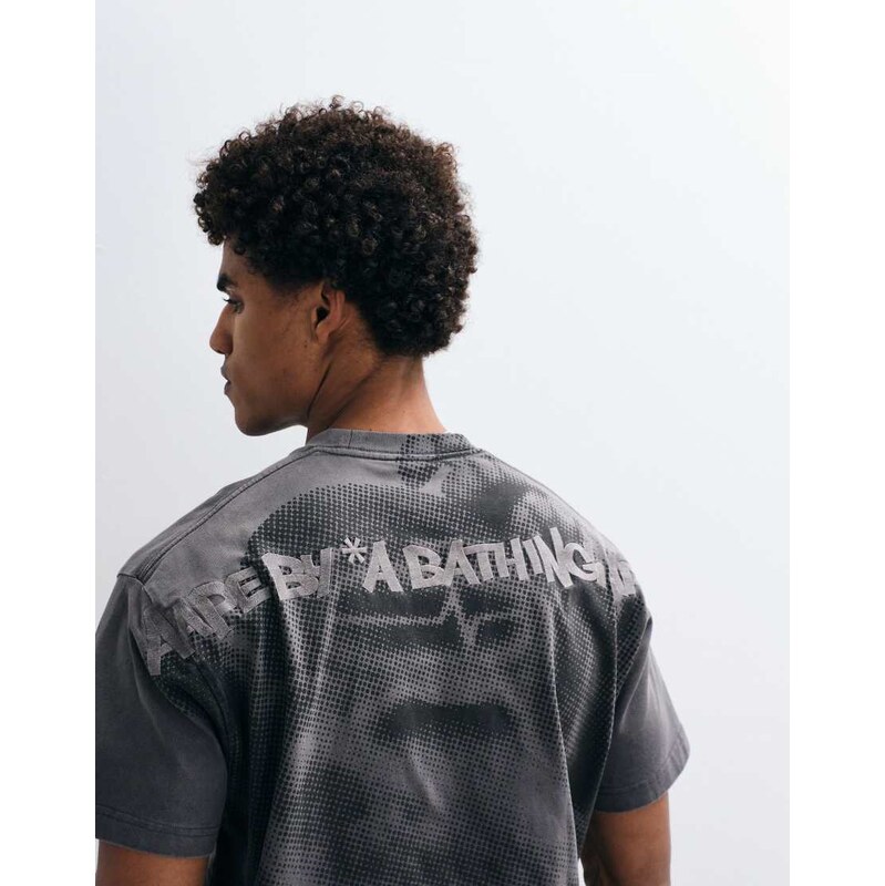 Aape by A Bathing Ape oversized t-shirt in washed black with