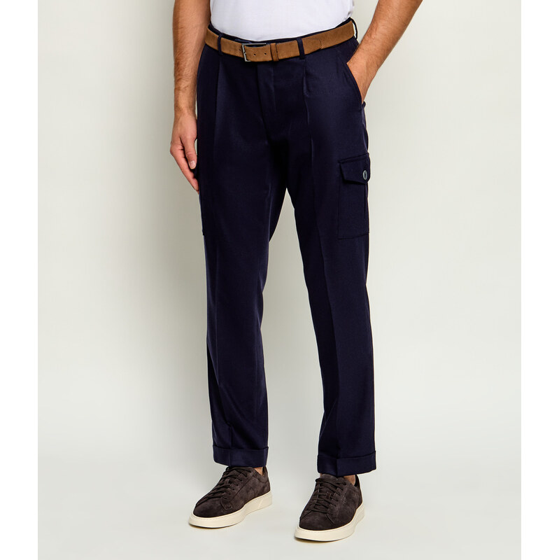 Gran Sasso Vlněné kalhoty chino | Tapered fit