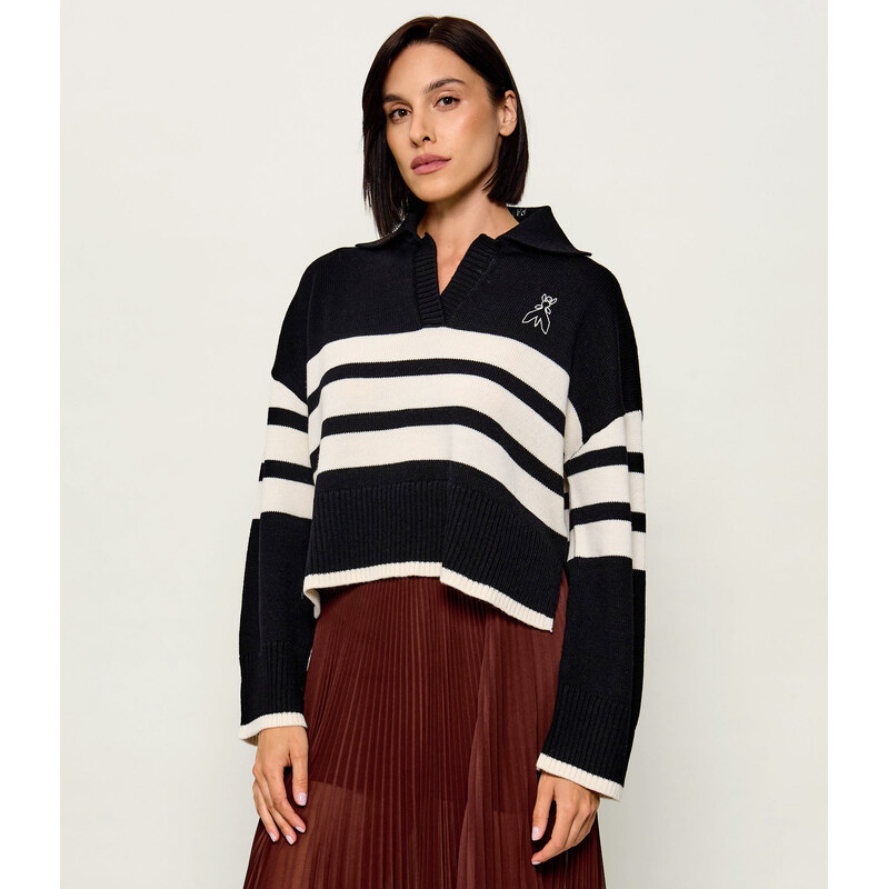 Patrizia Pepe Svetr | Relaxed fit | s příměsí vlny