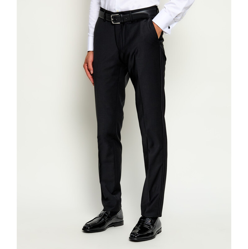 Karl Lagerfeld Kalhoty | Slim Fit | s příměsí vlny