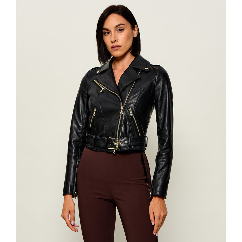 Patrizia Pepe Kožený křivák | Cropped Fit