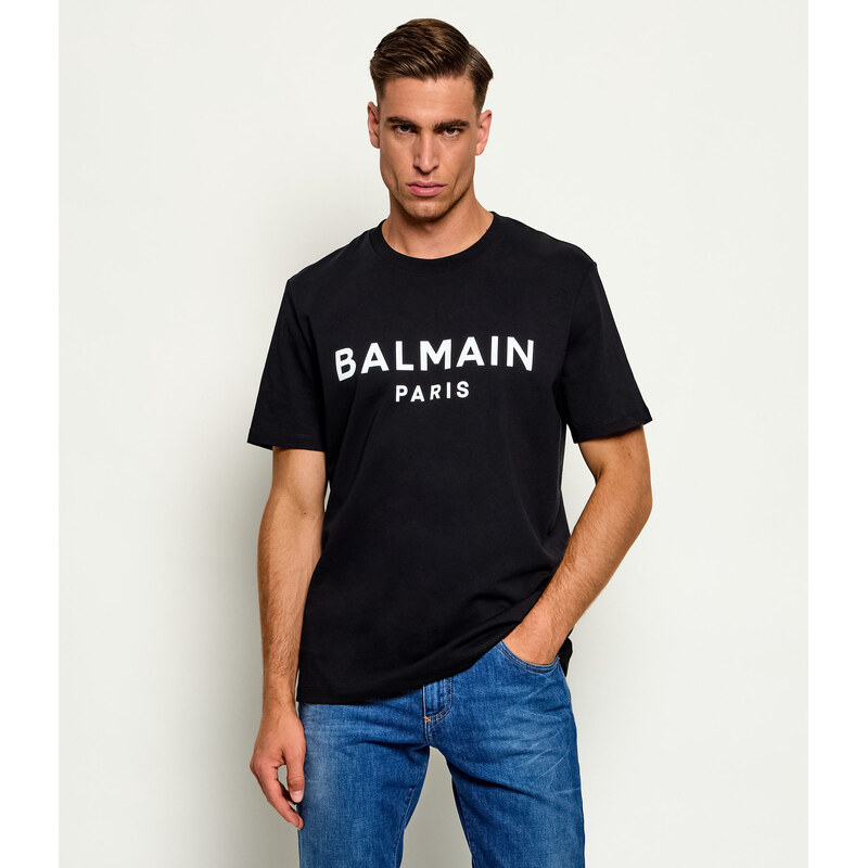 Balmain tričko v černé barvě, střih regular fit