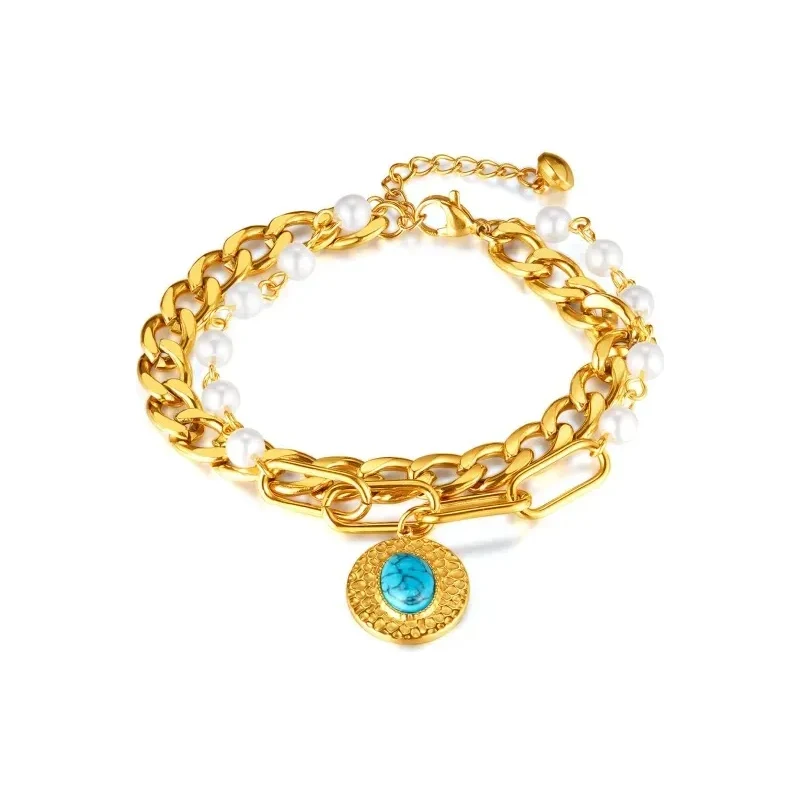 Impress Jewelry Dámský Dvojitý náramek z nerezové oceli s