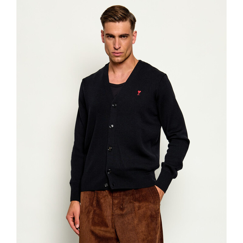 AMI Paris Vlněný kardigan | Slim Fit