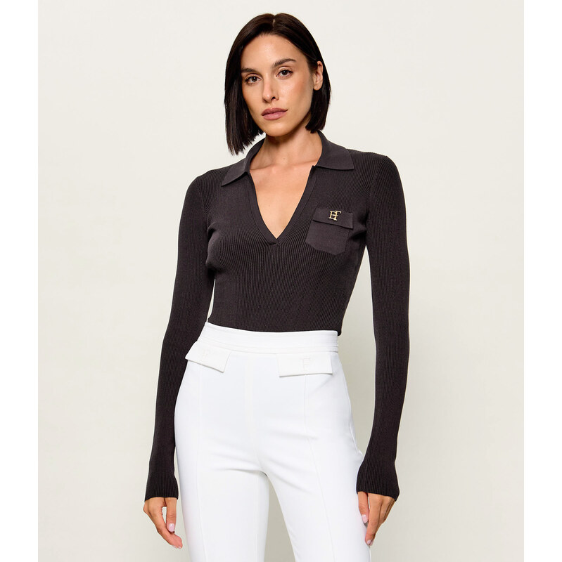 Elisabetta Franchi Body | Slim Fit |s příměsí hedvábí