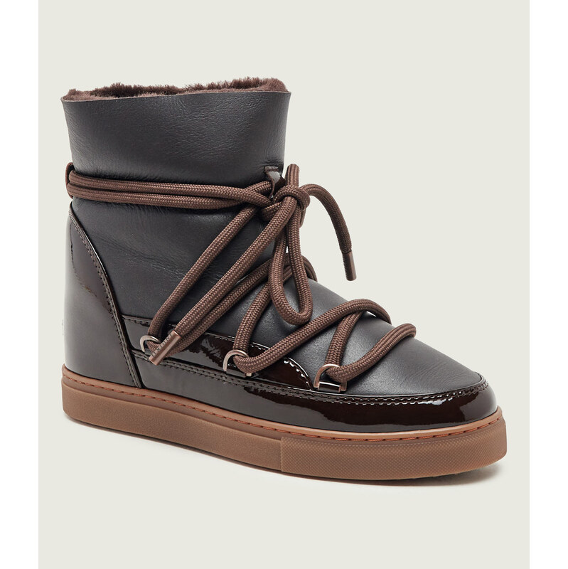 INUIKII Sněhule Gloss Wedge | kůže