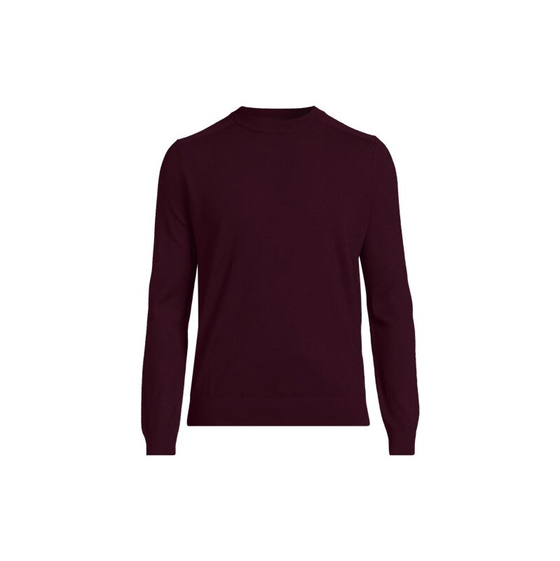 Pure Merino Wool Crew Neck Jumper, Men, size: L, regular, Red,