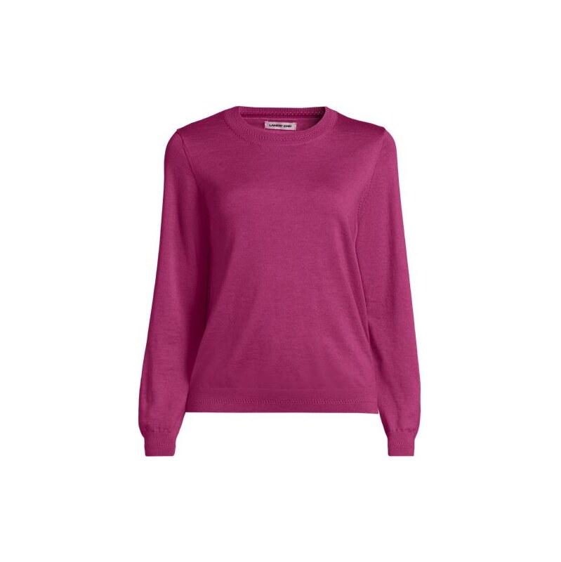 Merino Crew Neck Jumper, Women, size: M, regular, Pink, Wool, by