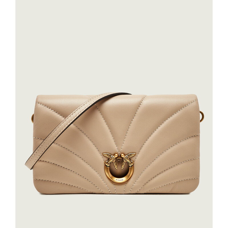 Pinko Kožená psaníčko Click Horizontal Mini