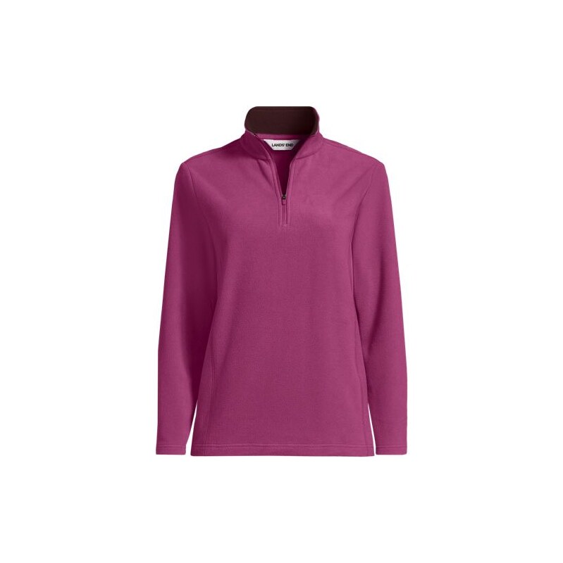 Anyweather Quarter Zip Fleece Top, Women, size: XS, petite, Red,