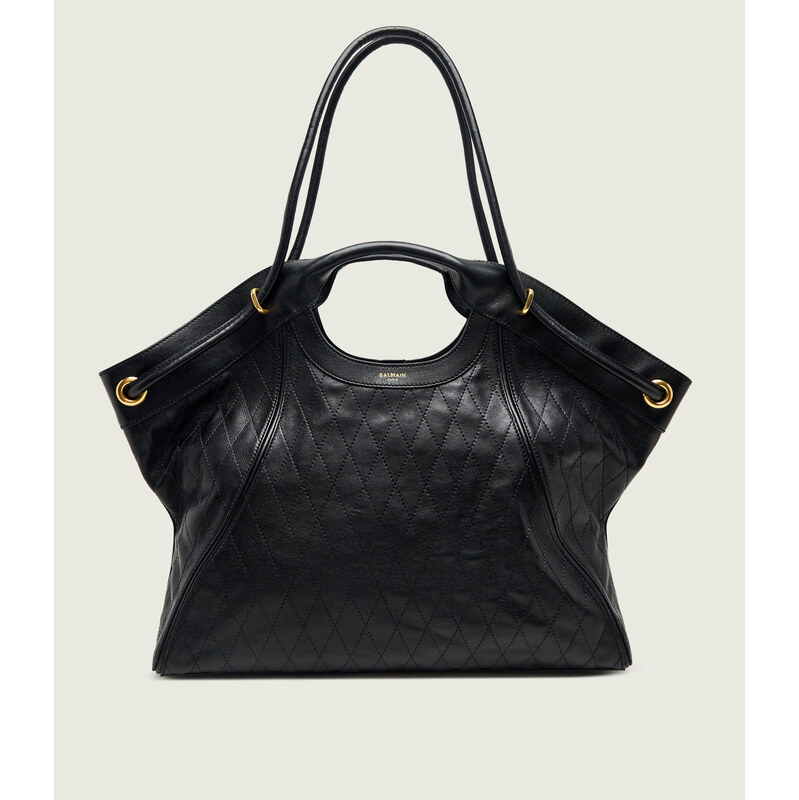 Balmain Kožená kabelka shopper + váček