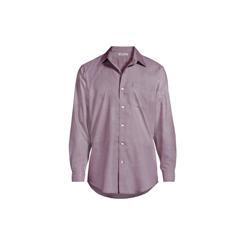 Non-iron Pinpoint Shirt, Traditional Fit, Men, size: 17/35,