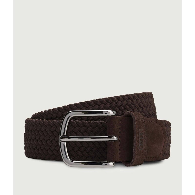 BOSS BLACK Opasek Sash-WnE-Sd_Sz35 s přídavkem kůže