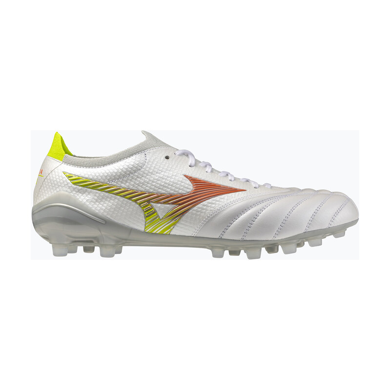 Kopačky Mizuno Morelia Neo V β Japan AG white/lava orange