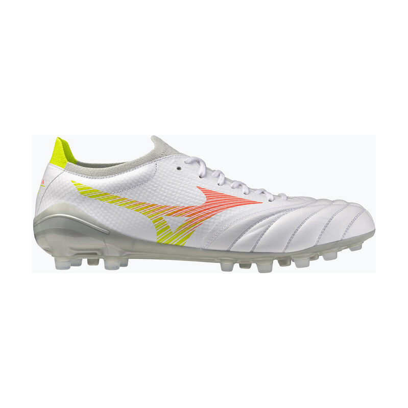 Kopačky Mizuno Morelia Neo V β Pro AG white/lava orange/evening