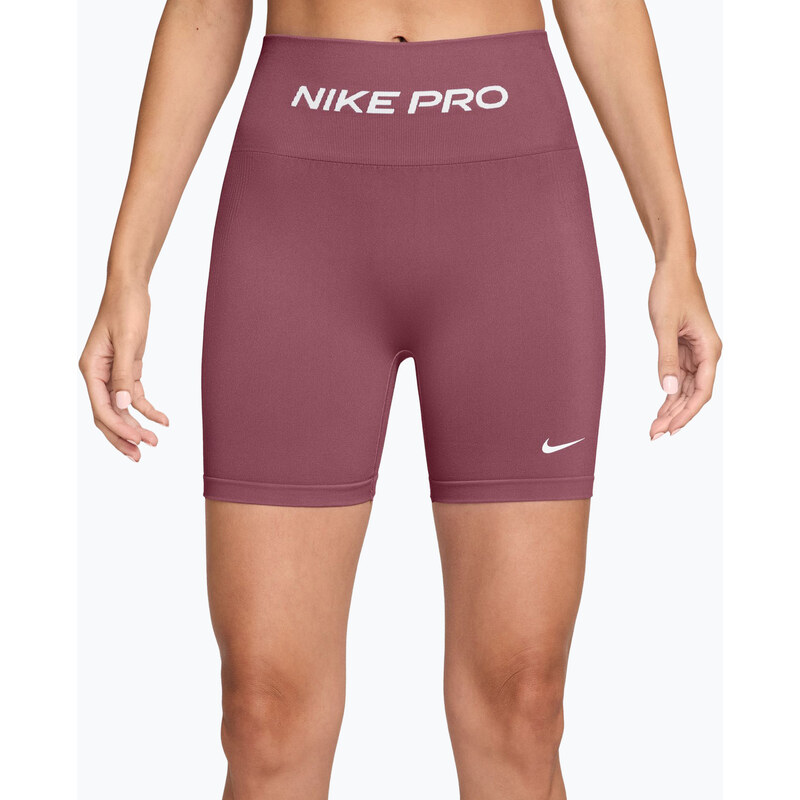 Dámské tréninkové šortky Nike Pro Seamless pink smoke/white