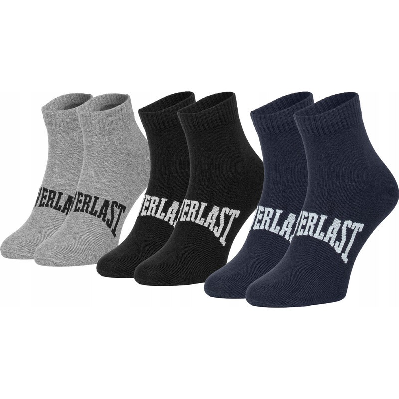 3PACK ponožky Everlast kotníkové vícebarevné (SKQ001-05)