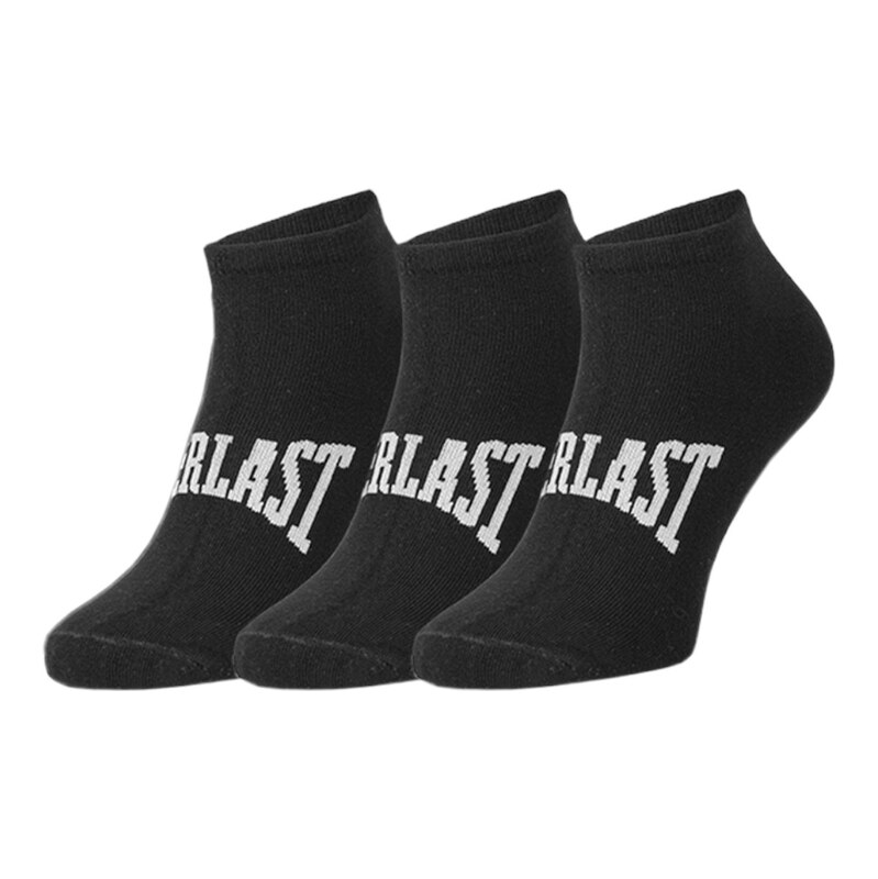 3PACK ponožky Everlast kotníkové černé (SKS001-01)