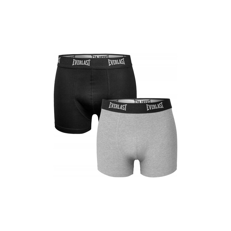 2PACK pánské boxerky Everlast vícebarevné (BM002-black/grey)