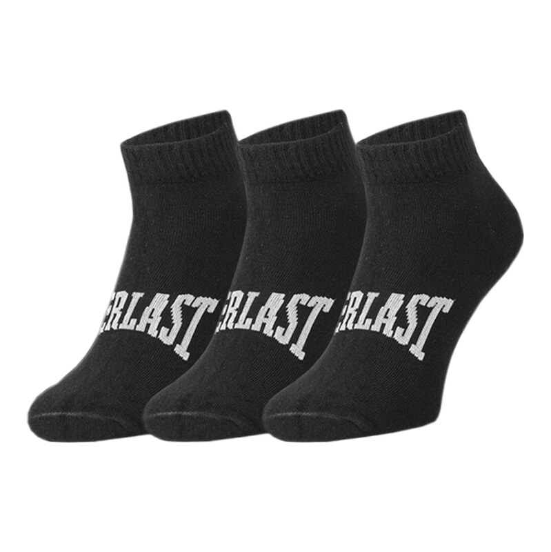 3PACK ponožky Everlast kotníkové černé (SKQ001-01)