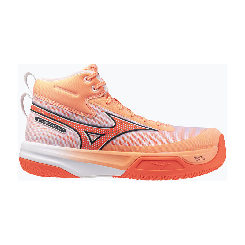 Volejbalové boty Mizuno Neo Jump Mid flamingo coral/lava orange