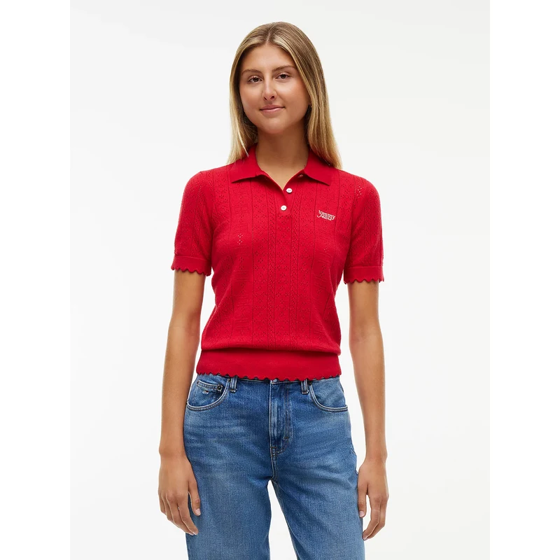 Tommy Jeans dámské svetrové polo tričko