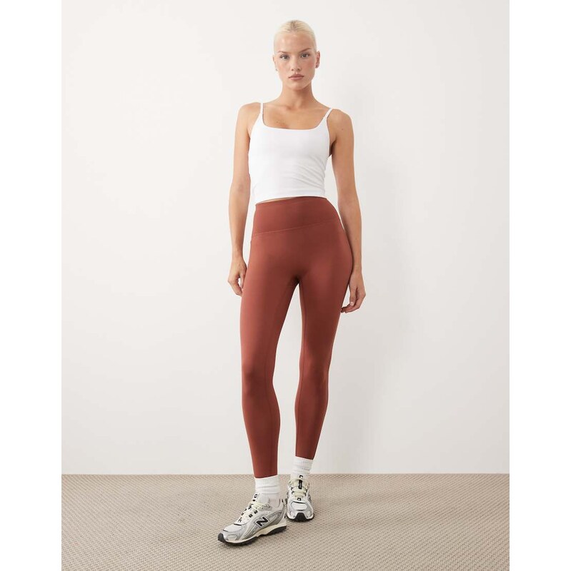 4505 Hourglass Icon soft touch high waist yoga legging in amber