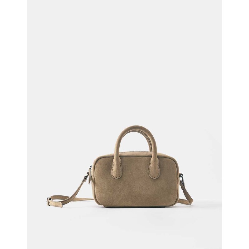 Pull&Bear Mini crossbody bag in camel-Neutral