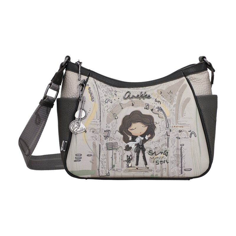 Anekke crossbody kabelka s širokým popruhem Orchestra