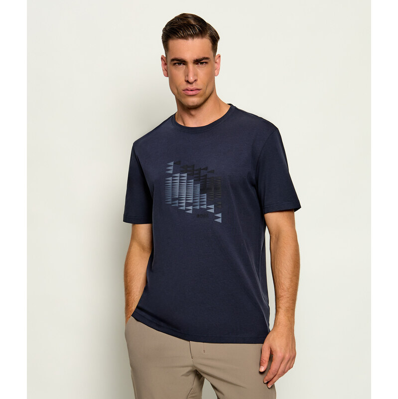 BOSS GREEN Tričko TS_Network Flag | regular fit
