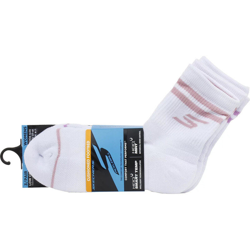 Dámské ponožky Skechers 3pk Wmns LC PB Varsity Stripe Socks