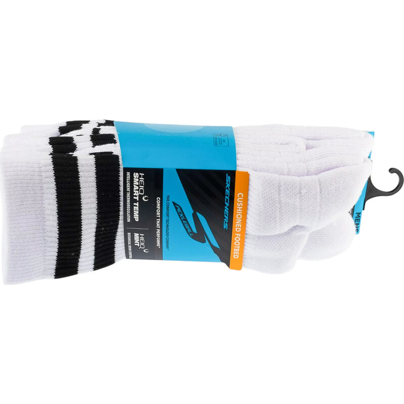 Pánské ponožky Skechers 3pk Mens PF PBall Crew Socks Černá