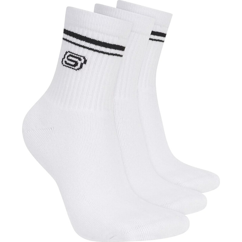 Dámské ponožky Skechers 3pk Wpk Wmn Ls Low Crew Bílá
