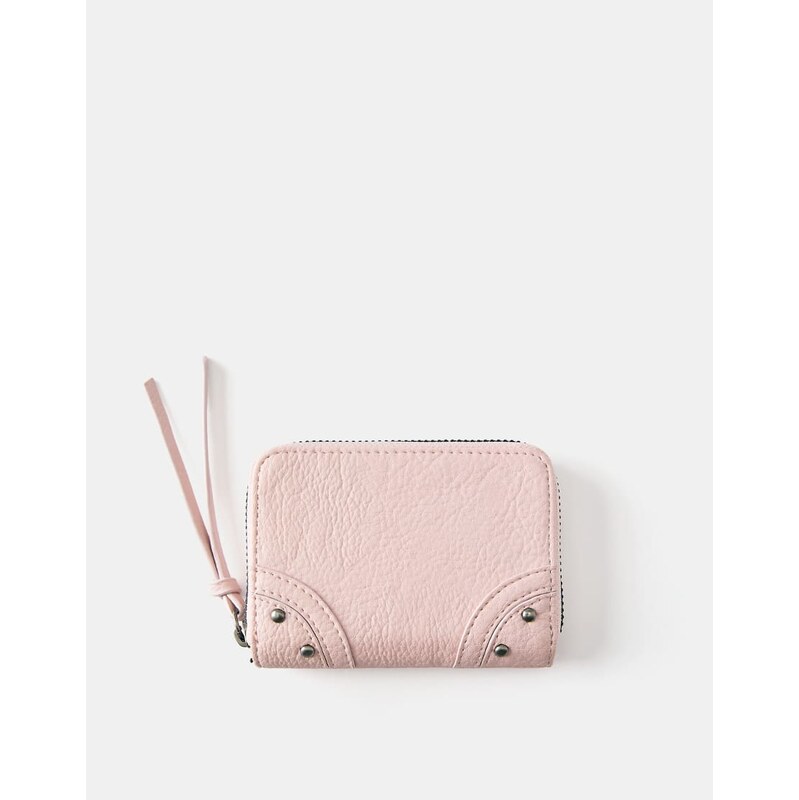 Pull&Bear Studded wallet in pink-Neutral