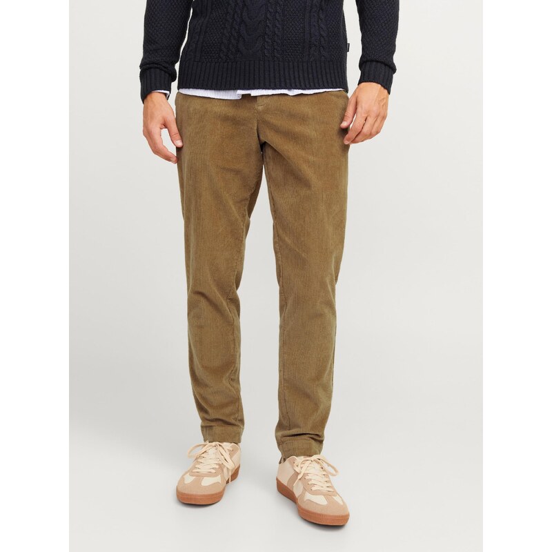 JACK & JONES Chino kalhoty JPStace sépiová