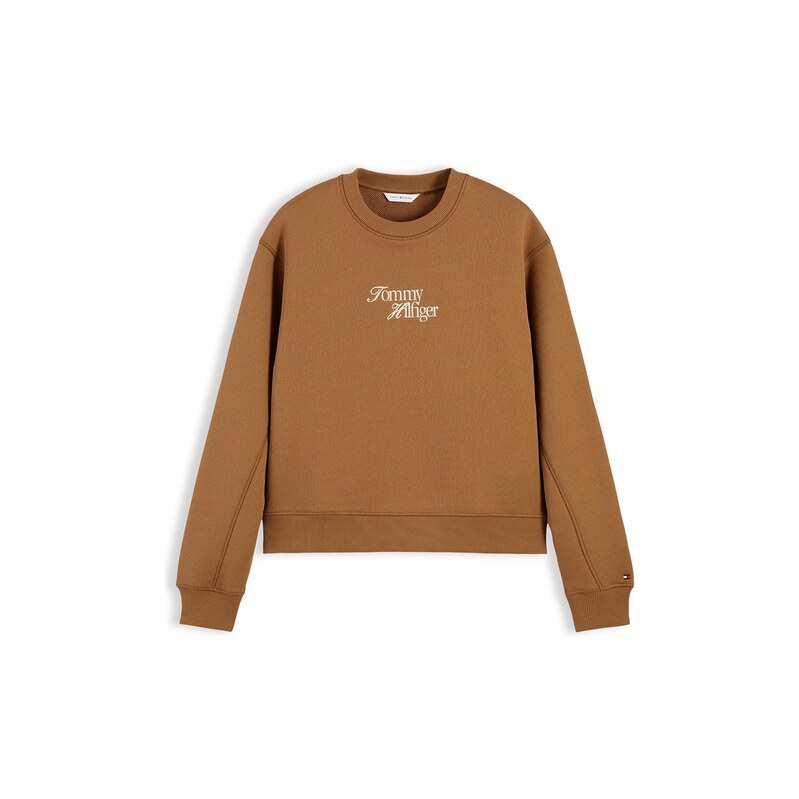 TOMMY HILFIGER Mikina karamelová / bílá