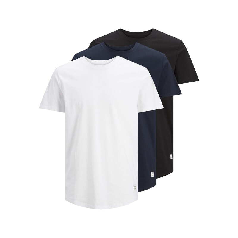 JACK & JONES Tričko JJENoa marine modrá / černá / bílá