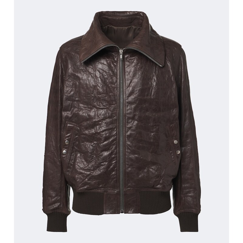 Rick Owens Dracuflight leather blouson jacket