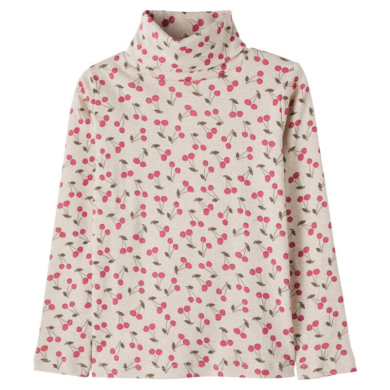 Bonpoint Tahiti printed cotton turtleneck top