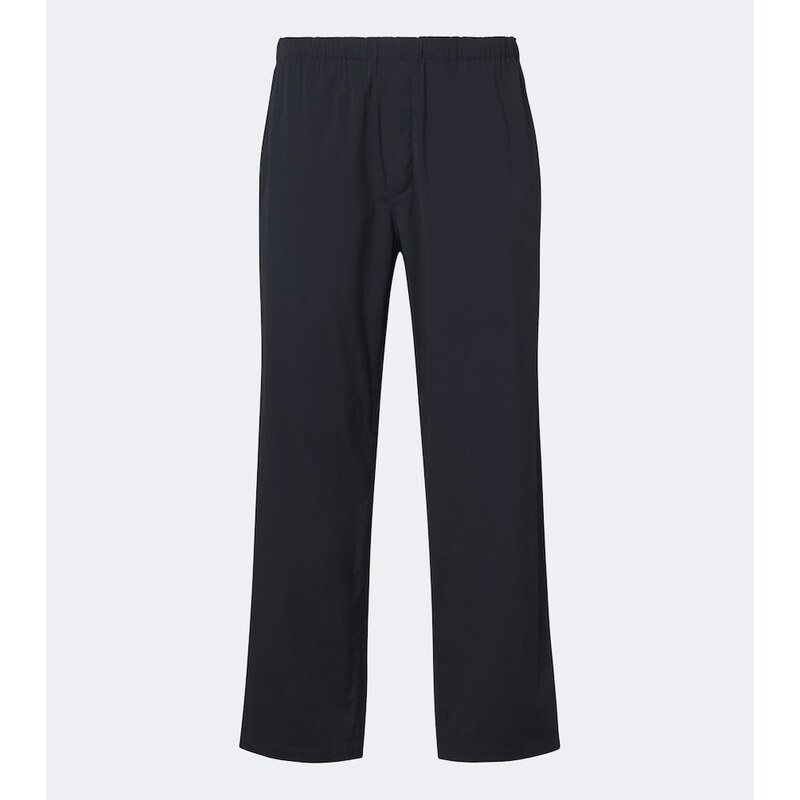 The Row Pascale cotton-blend poplin straight pants
