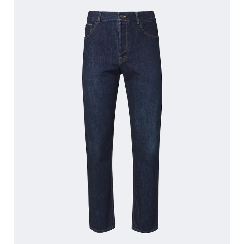 Pánské džíny The Row Moe straight jeans v barvě Medium Indigo