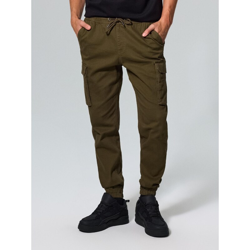 Sinsay - Cargo jogger kalhoty - khaki