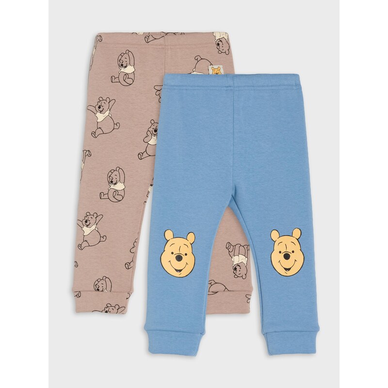Sinsay - Zateplené bavlněné legíny Winnie the Pooh - béžová