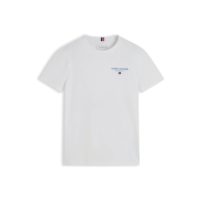 TOMMY HILFIGER Tričko ESSENTIAL světlemodrá / bílá