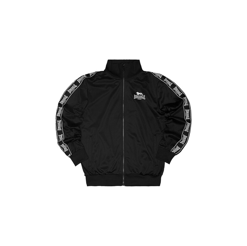 LONSDALE Sportovní bunda Morpeth černá / bílá