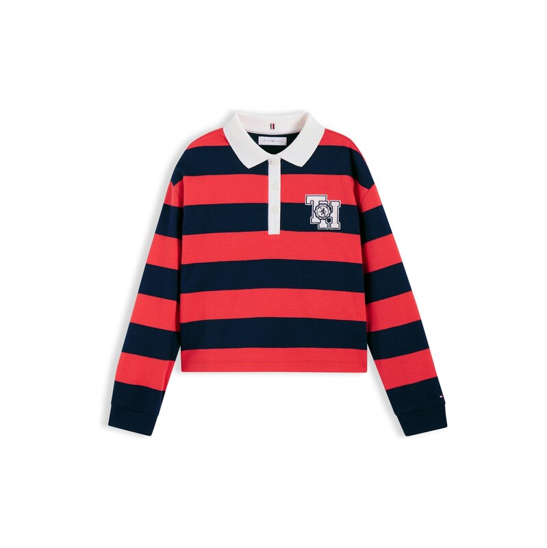 TOMMY HILFIGER Tričko námořnická modř / červená / bílá