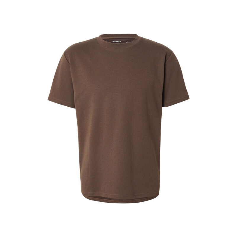 HOLLISTER Tričko Jun 4 hnědá